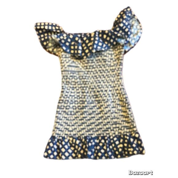 ANTHROPOLOGIE Corey Lynn Calter Off-The-Shoulder Smocked Mini Dress size small p - Picture 5 of 13